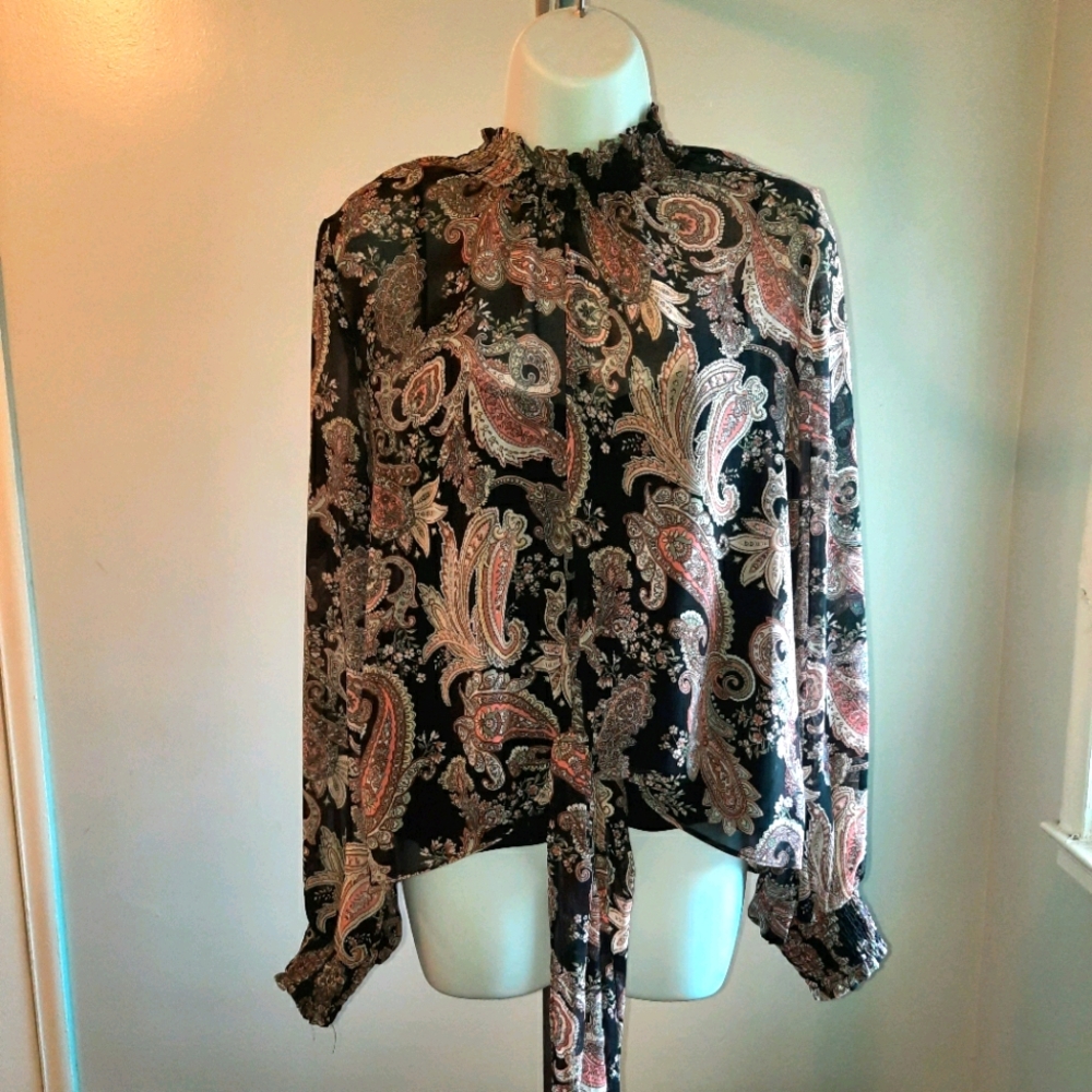Paisley patterned blouse